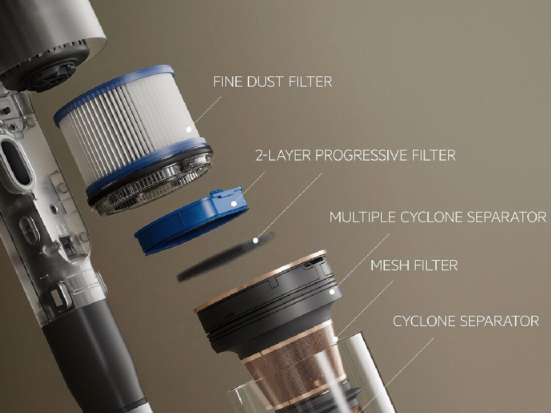 Pièces détachées de l'aspirateur avec nom