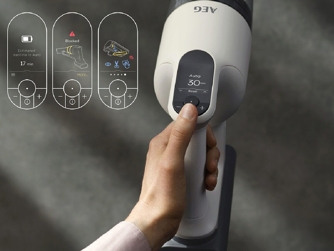 Écran LCD sur aspirateur