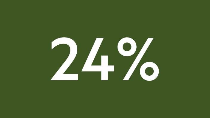 24 % texte