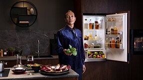 Open fridge