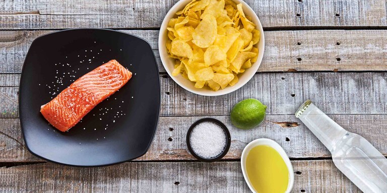 Carpaccio de saumon et gin
